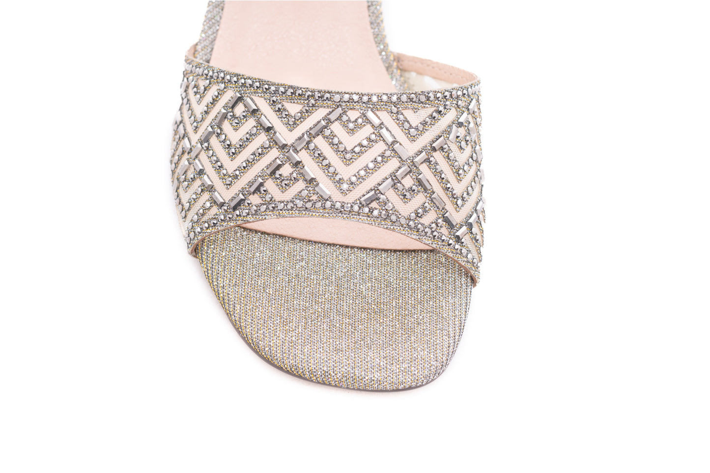 Elegant women's sandals made of eco-leather MENBUR 687 grey