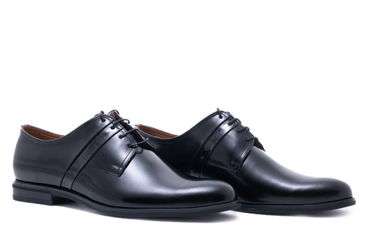 Elegant men's shoes, genuine leather, 8399, black