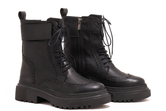 Women's casual boots made of eco-leather LONDON 2130-20 black box