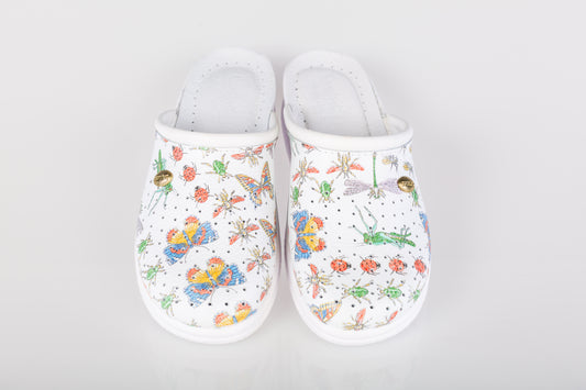 Women's genuine leather clogs DACO 10 mosquito