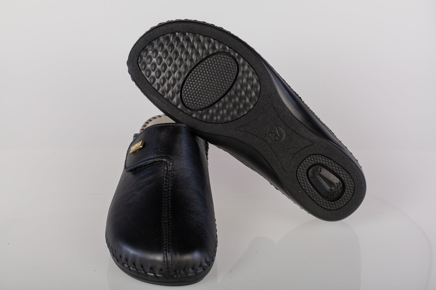 Saboti dama piele naturala JOHNY 70598-6 negru