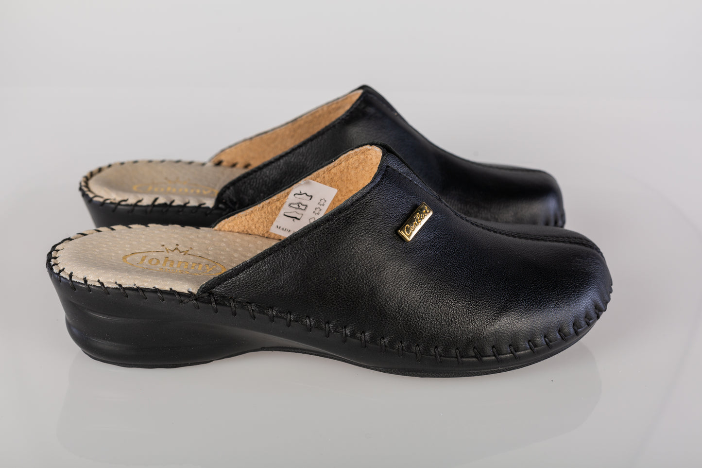 Saboti dama piele naturala JOHNY 70598-30 negru