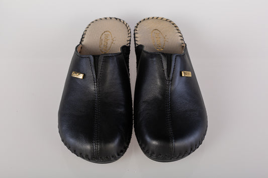 Women's genuine leather clogs JOHNY 70598-30 black