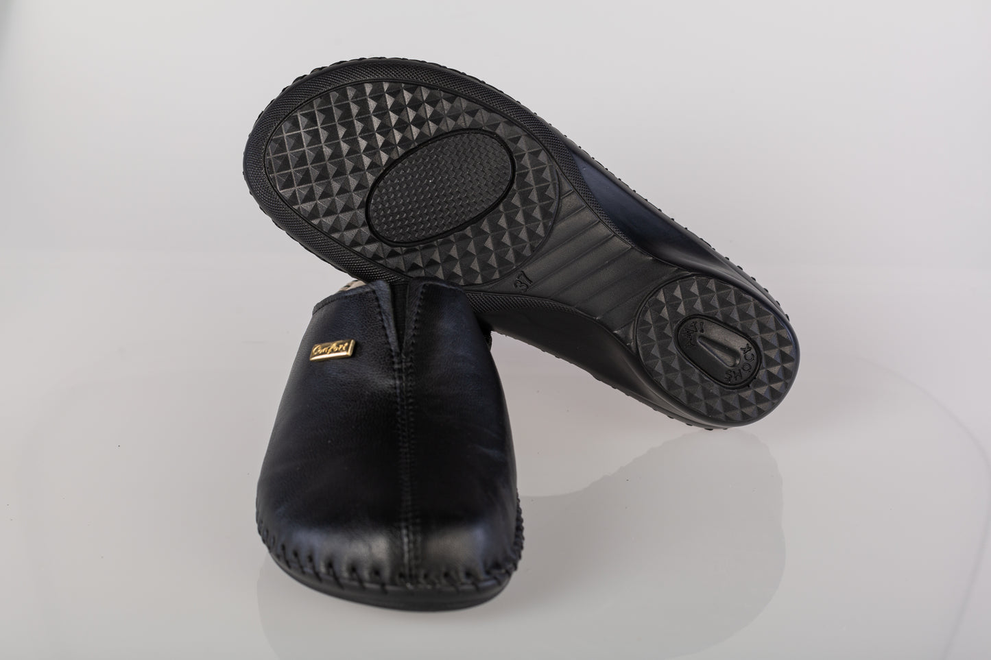 Saboti dama piele naturala JOHNY 70598-30 negru