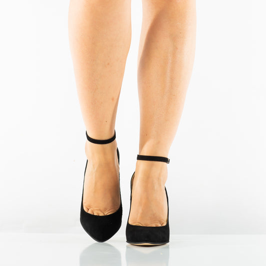 Elegant women's shoes made of genuine leather ANTONIO 29175 black ant