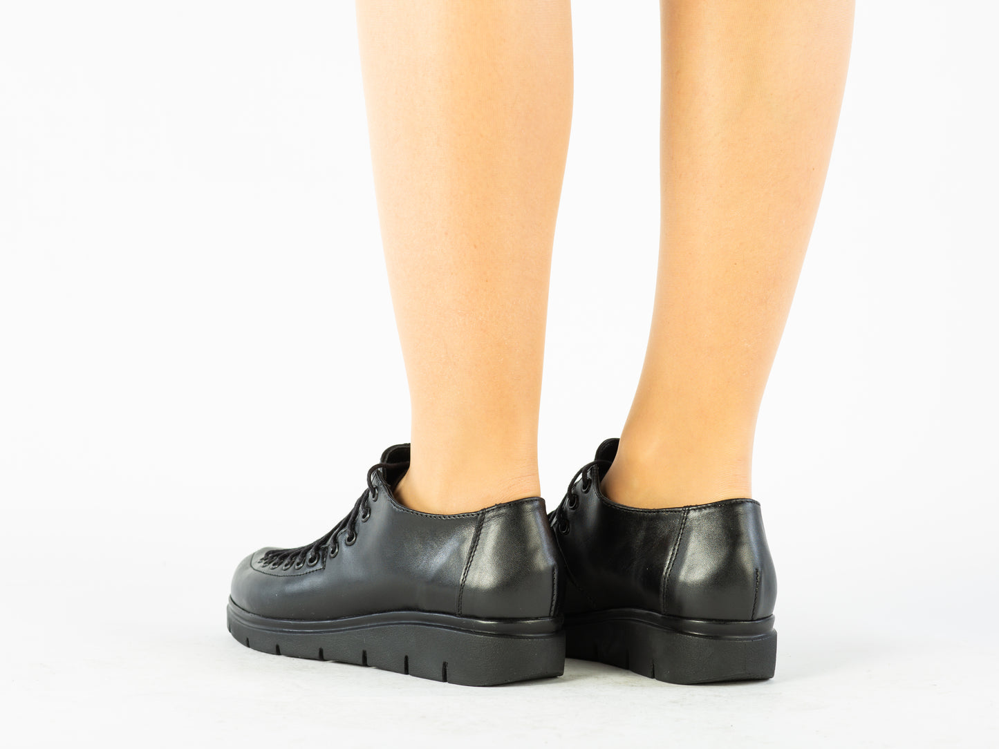 Pantofi dama casual piele naturala LARISA Anto 02 negru box