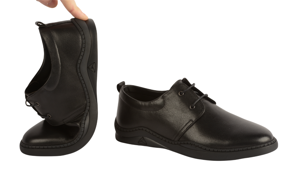 Men's casual shoes made of genuine leather MELS 1100 black