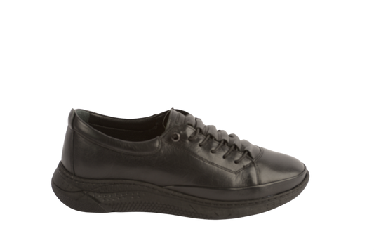 Women's casual shoes made of genuine leather JOHAN 1040 black