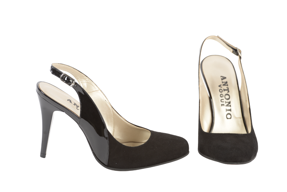 Pantofi dama eleganti piele naturala ANTONIO 21721 negru lac