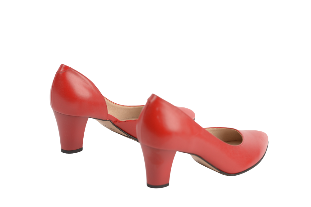Pantofi dama eleganti piele naturala ANTONIO 2462 rosu
