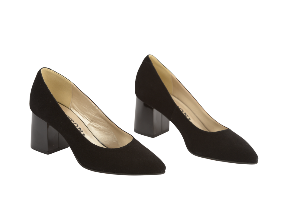 Pantofi dama eleganti piele naturala ANTONIO 1462 negru ant