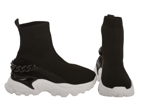 Women's casual textile boots 024 black