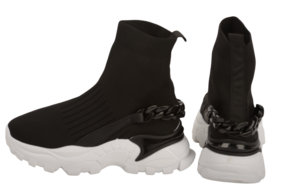 Women's casual textile boots 024 black