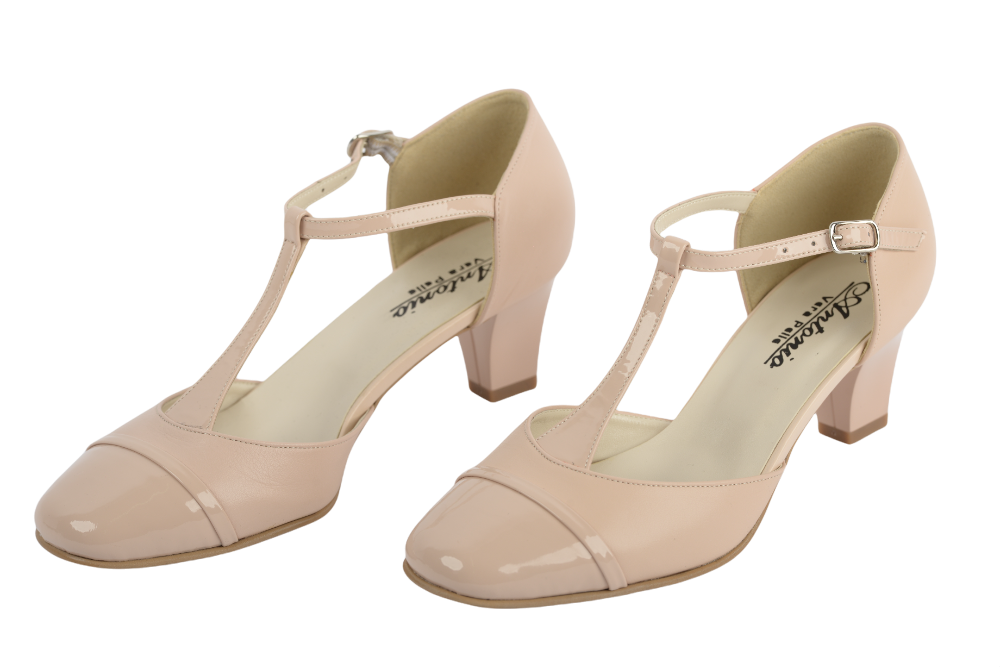 Pantofi dama eleganti piele naturala ANTONIO 7337 roz box