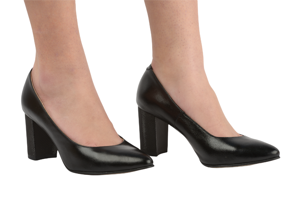Pantofi dama eleganti piele naturala ANTONIO 21216 negru box