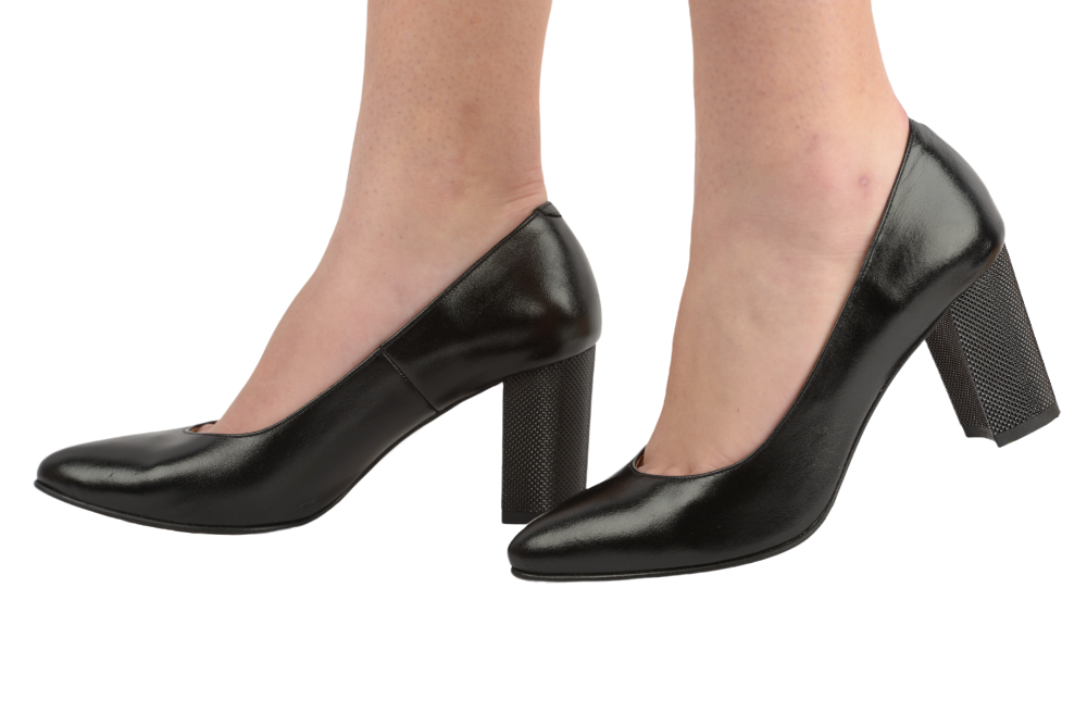 Pantofi dama eleganti piele naturala ANTONIO 21216 negru box