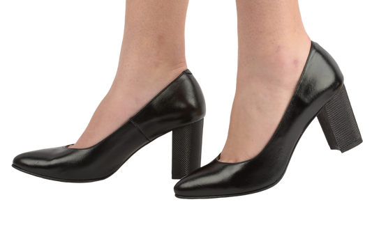 Elegant women's shoes made of genuine leather ANTONIO 21216 black box