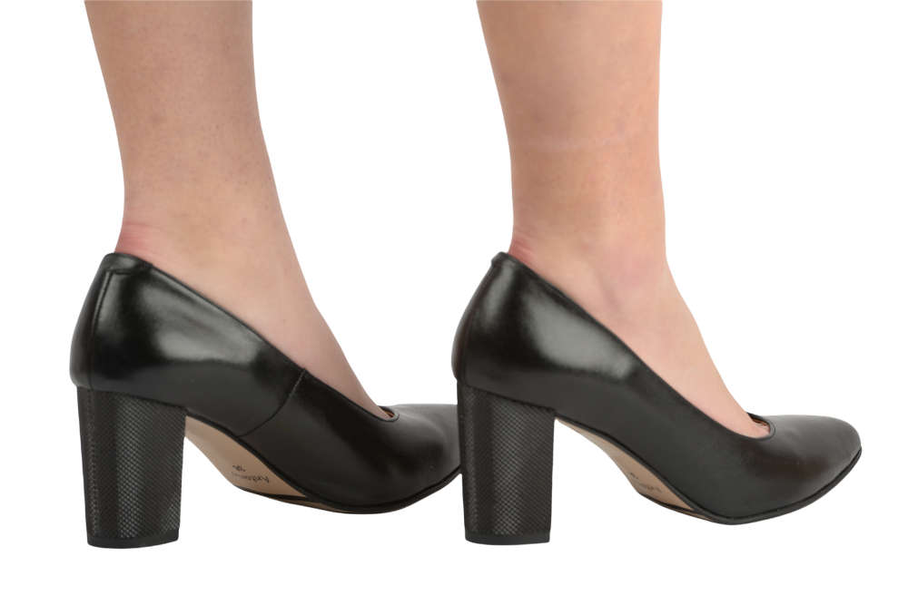 Pantofi dama eleganti piele naturala ANTONIO 21216 negru box