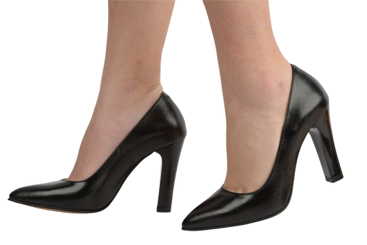 Elegant women's shoes made of genuine leather ANTONIO 97 027 black box