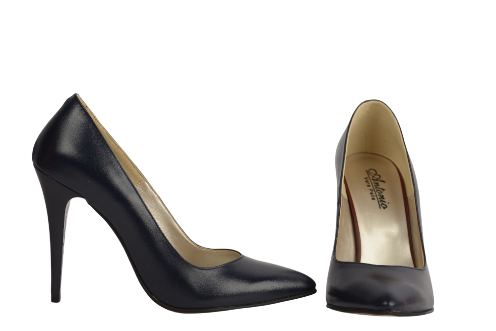 Pantofi dama eleganti piele naturala ANTONIO 175 bleu box
