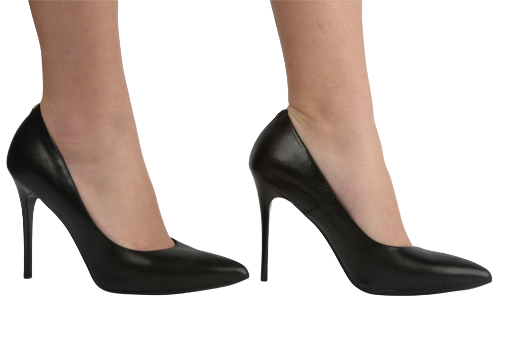 Pantofi dama eleganti piele naturala SALA 9457 negru sidef