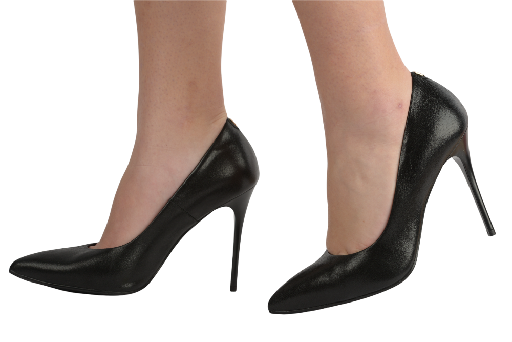 Pantofi dama eleganti piele naturala SALA 9457 negru sidef