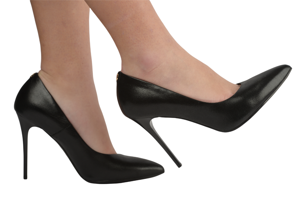 Pantofi dama eleganti piele naturala SALA 9457 negru sidef
