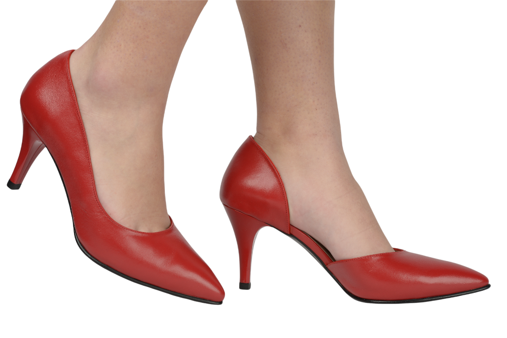 Pantofi dama eleganti piele naturala NINA OCCHINI 62 rosu box