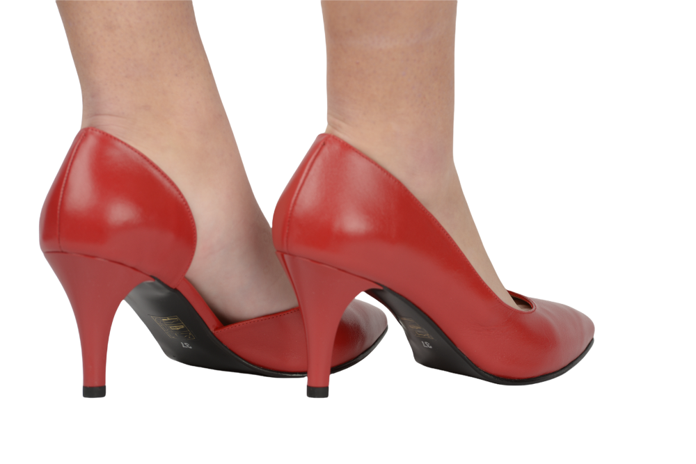 Pantofi dama eleganti piele naturala NINA OCCHINI 62 rosu box
