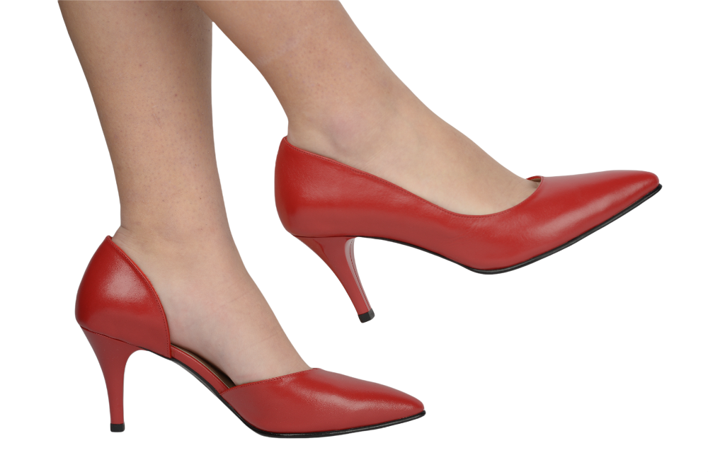 Pantofi dama eleganti piele naturala NINA OCCHINI 62 rosu box