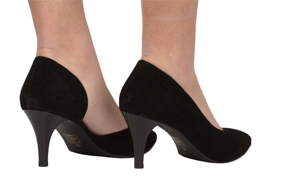 Pantofi dama eleganti piele naturala NINA OCCHINI 62 negru velur