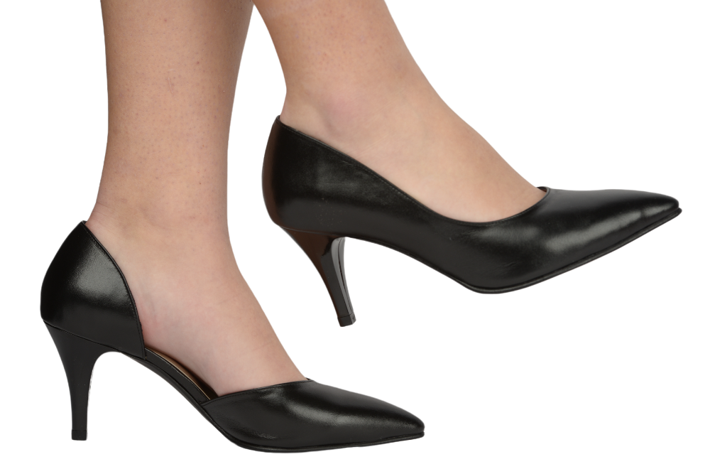 Pantofi dama eleganti piele naturala NINA OCCHINI 62 negru box