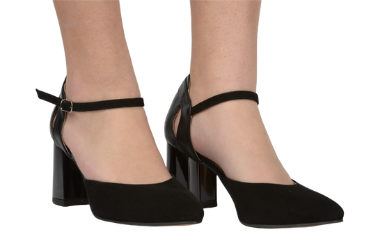 Elegant women's shoes made of genuine leather ANTONIO T-347 black ant-box