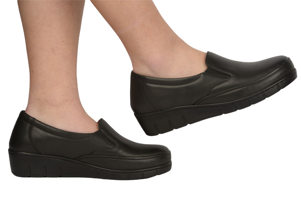 Pantofi dama casual piele naturala JOHAN 308 negru