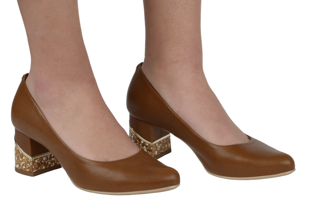Pantofi dama eleganti piele naturala SALA 9931 maro