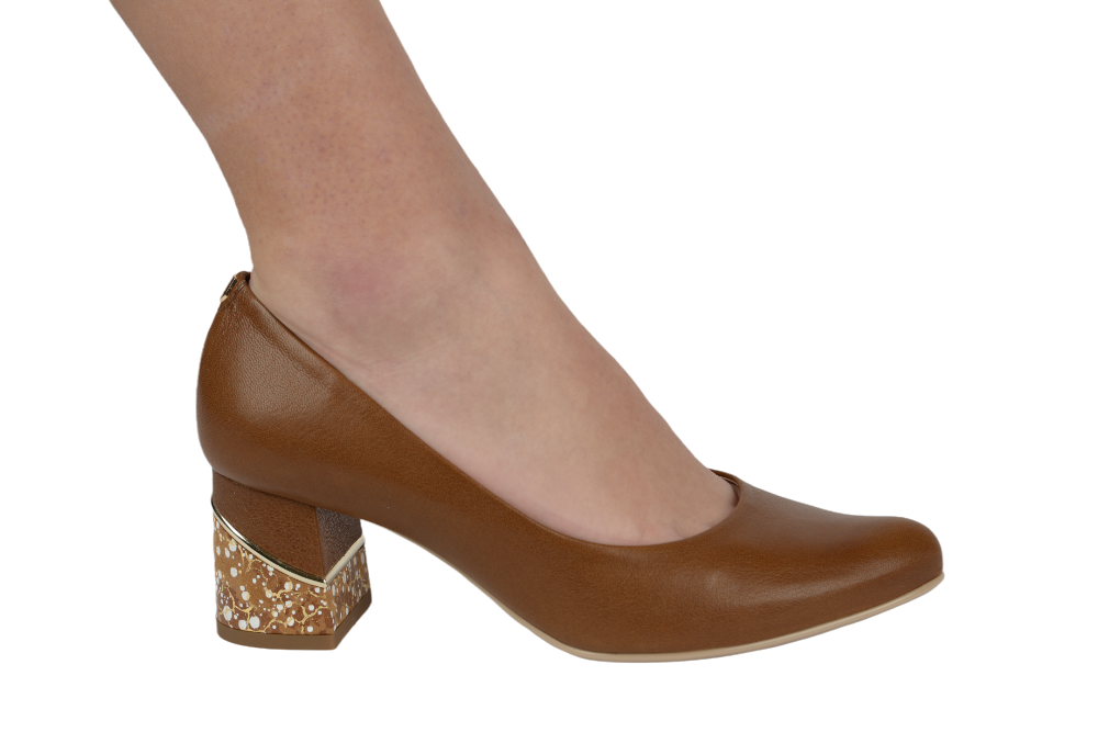 Pantofi dama eleganti piele naturala SALA 9931 maro