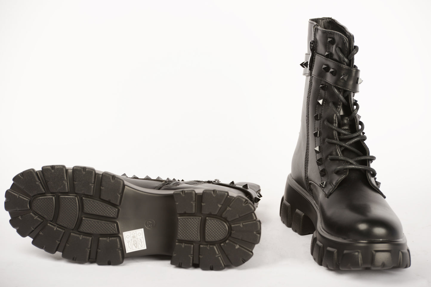 Women's casual boots in eco-leather 240-1 black