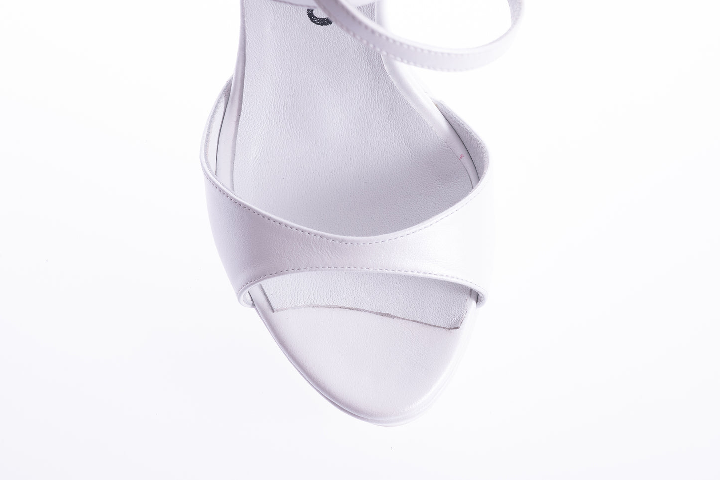 Sandale mireasa piele naturala ANTONIO 2476 alb sidef