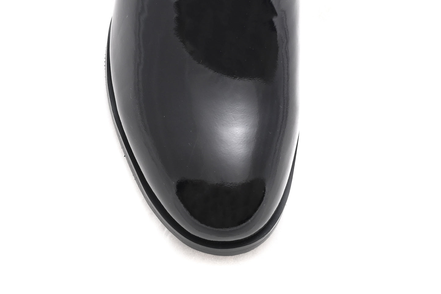 Women's casual boots, natural leather, FORMAZIONE 3839, black patent leather