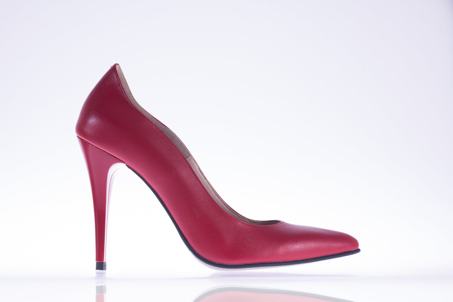 Pantofi dama eleganti piele naturala ANTONIO 28175 rosu box
