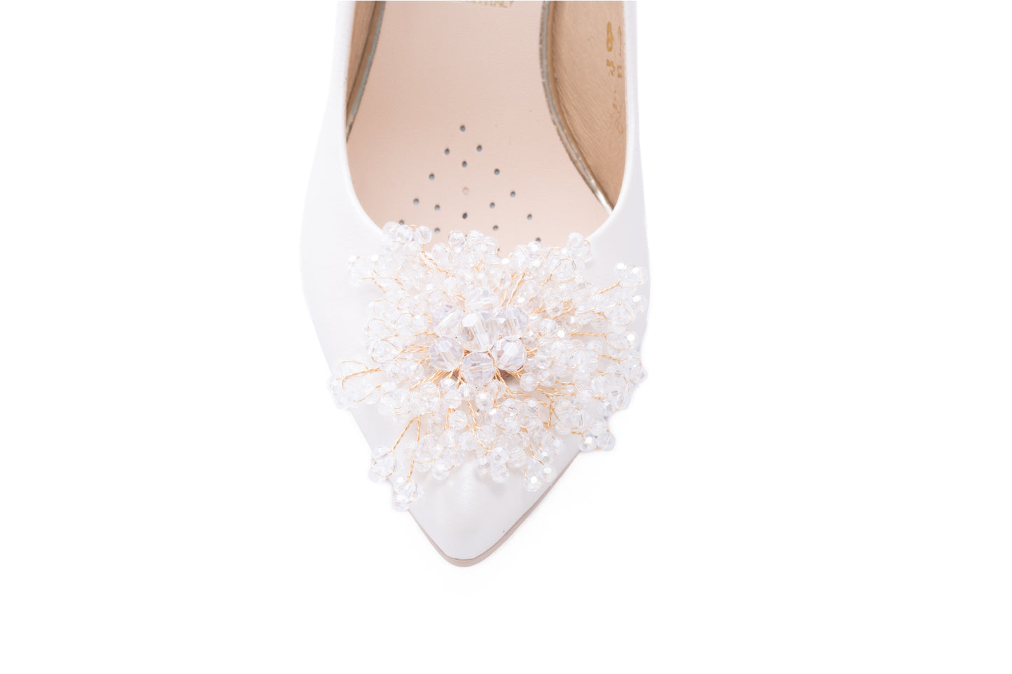 Pantofi dama eleganti piele naturala SALA 20063 crem sidef