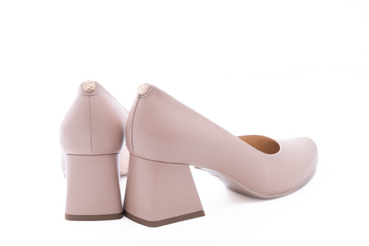 Elegant women's shoes made of genuine leather SALA 20214 beige