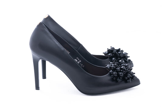 Elegant women's shoes made of genuine leather SALA 20096 black box