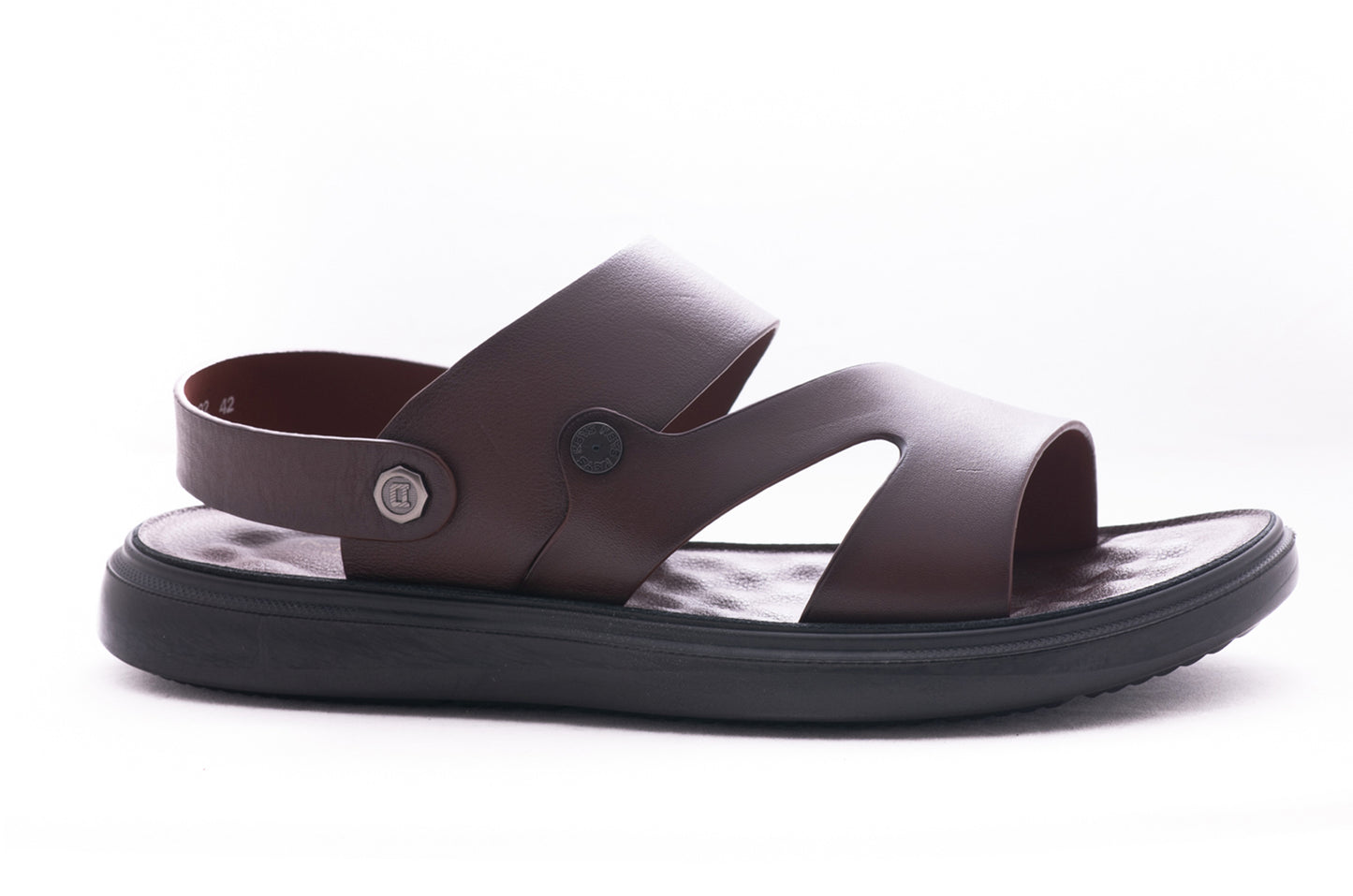 Sandale barbati piele naturala MELS 56292 maro