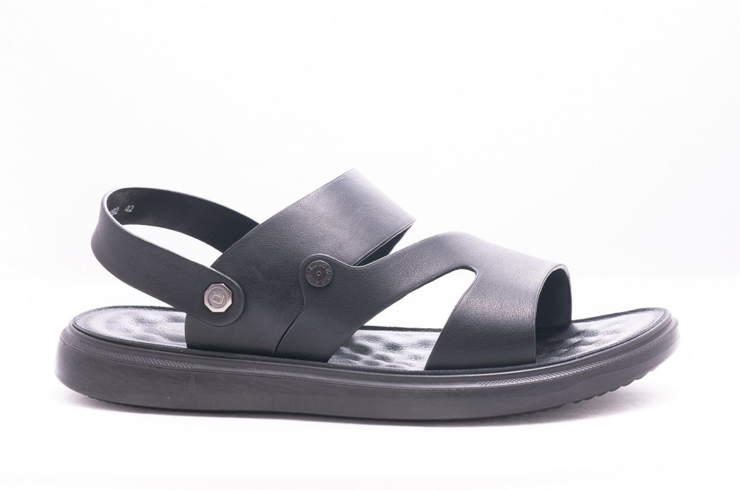 Sandale barbati piele naturala MELS 56292 negru