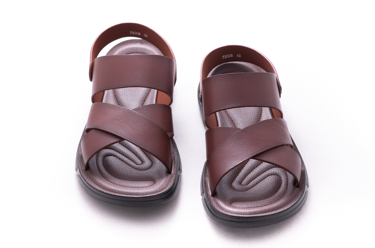 Sandale barbati piele naturala MELS 72008 maro