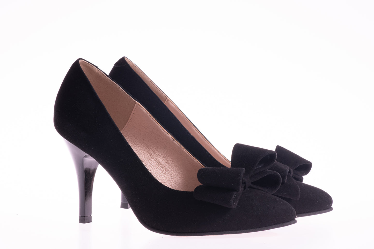 Pantofi dama eleganti piele naturala ANTONIO T299-1 negru velur