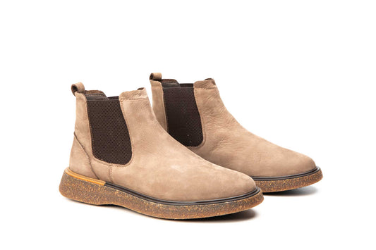 Ghete barbati casual piele naturala CATALI 061 vizon