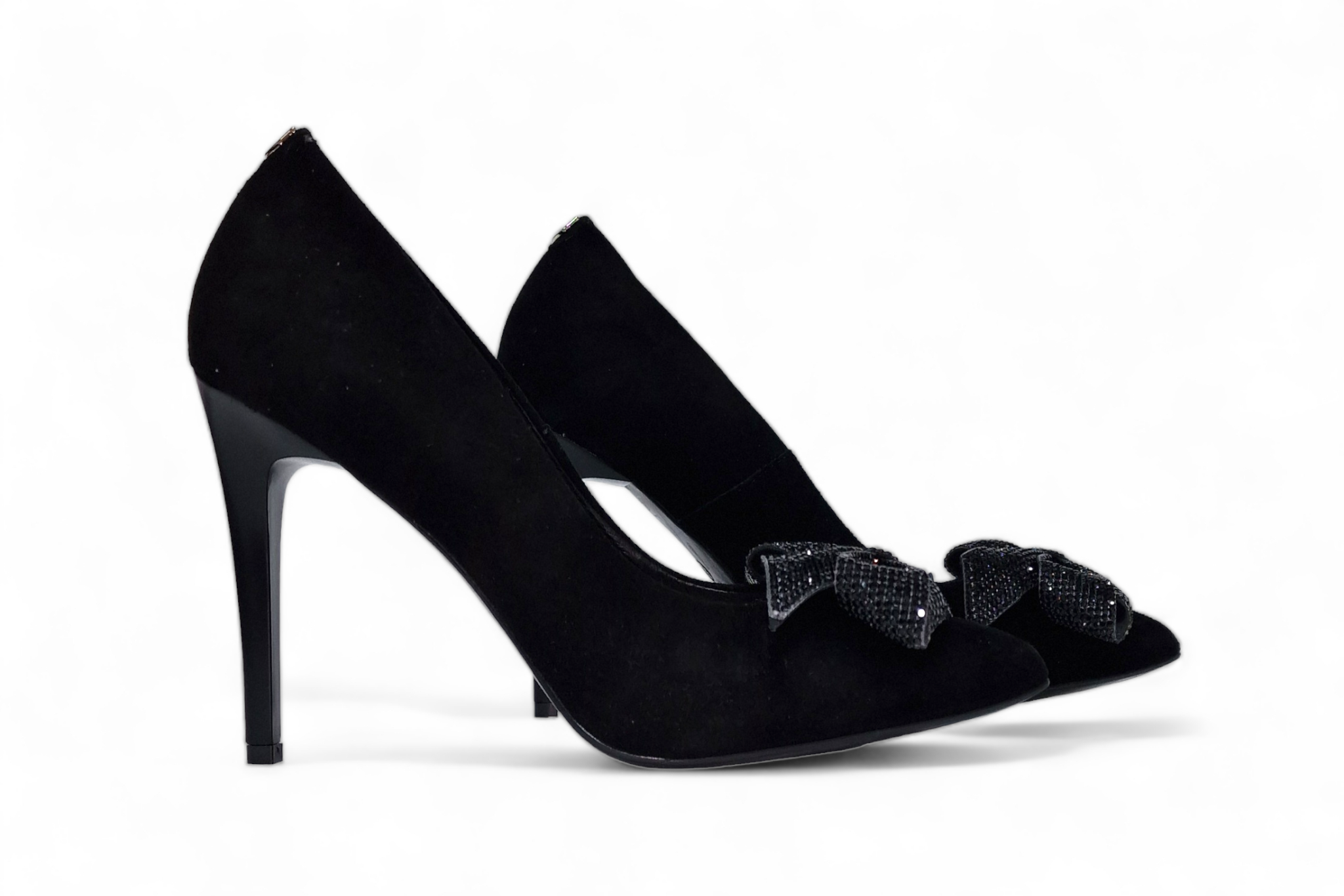 Pantofi dama eleganti piele naturala SALA 20265 negru velur