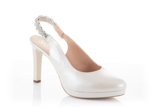 Pantofi dama eleganti piele naturala SALA dec 20292 bej sidef